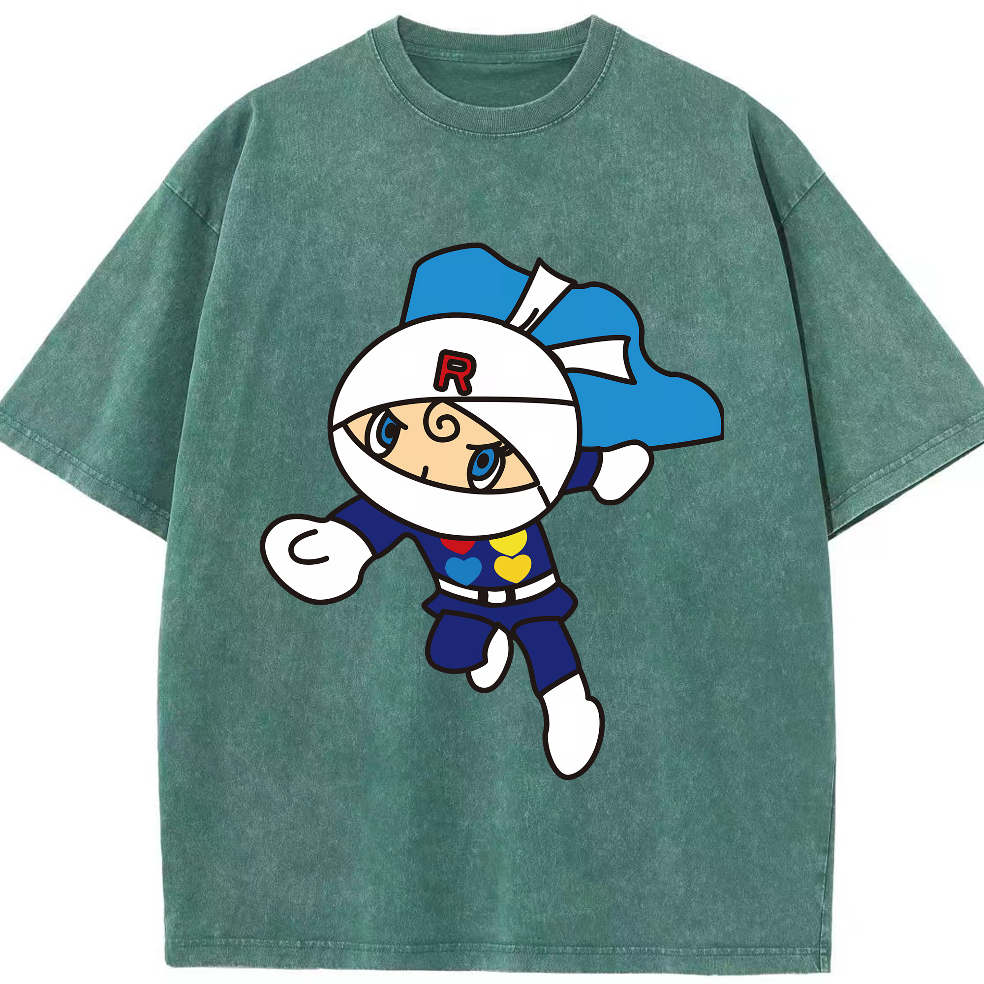 （画像用） アンパンマン Anpanman 綿100% ヴィンテージ風 半袖Tシャツ（フロントプリント）